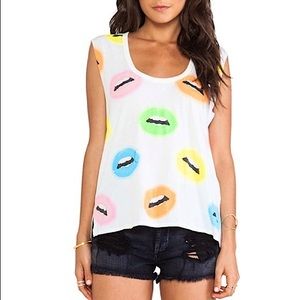 CHASER Women's Neon Lips Tee